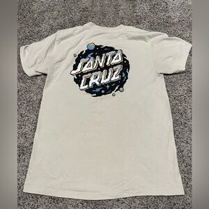 Santa Cruz Men’s T-Shirt, Med, Cream